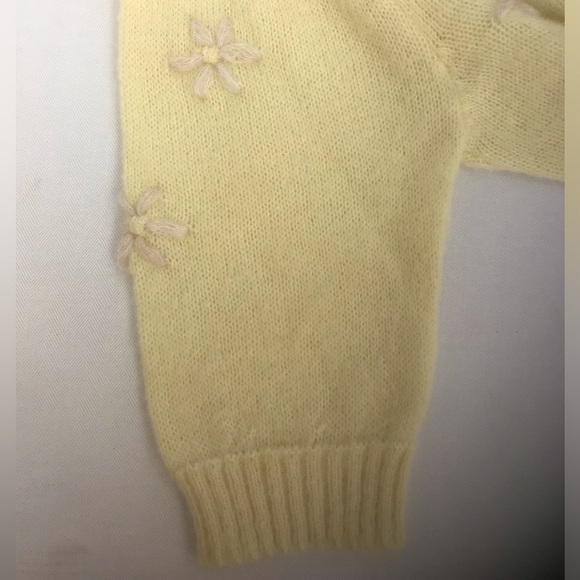 Rouje Paris Romeo Cardigan Sweater in Soft Yellow Size 40/Medium - Picture 10 of 11